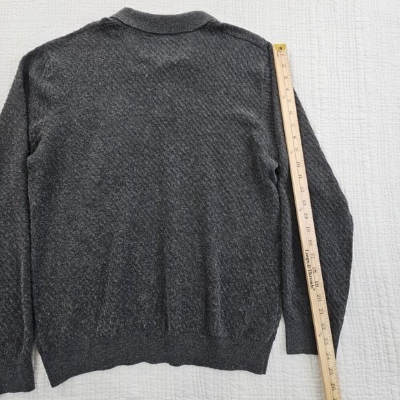 Tahari Wool Blend Sweater Men's Medium Grey Long Sleeve Pullover NWT MSRP $70 - Picture 14 of 16